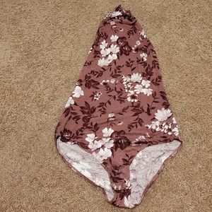 Floral Halter Bodysuit